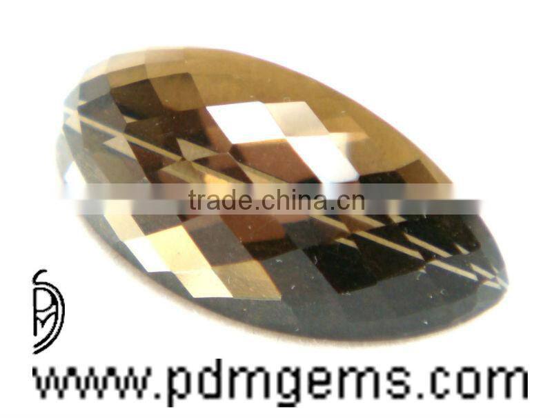 Smoky Quartz Watermelon Slice Cut Faceted Lot For Diamond Jewellery From Wholesaler