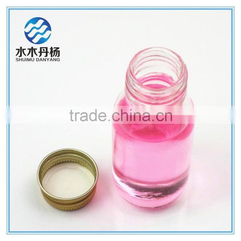 90ml clear pharmaceutical glass bottle syrup glass bottle with gold screw lids