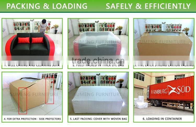 USA Cheap red leather sectinal sofa ON PROMOTION