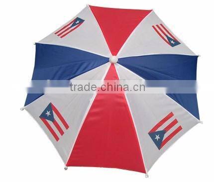 World cup UV High quality small hat umbrella