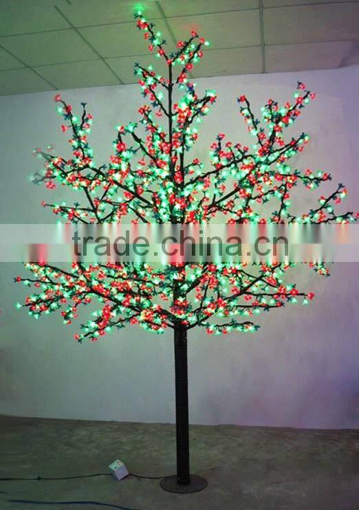 Outdoor light up flower decoration led cherry blossom solar tree light