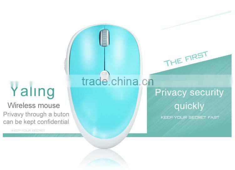 USB Wireless optical mouse with mute/ screen lock function