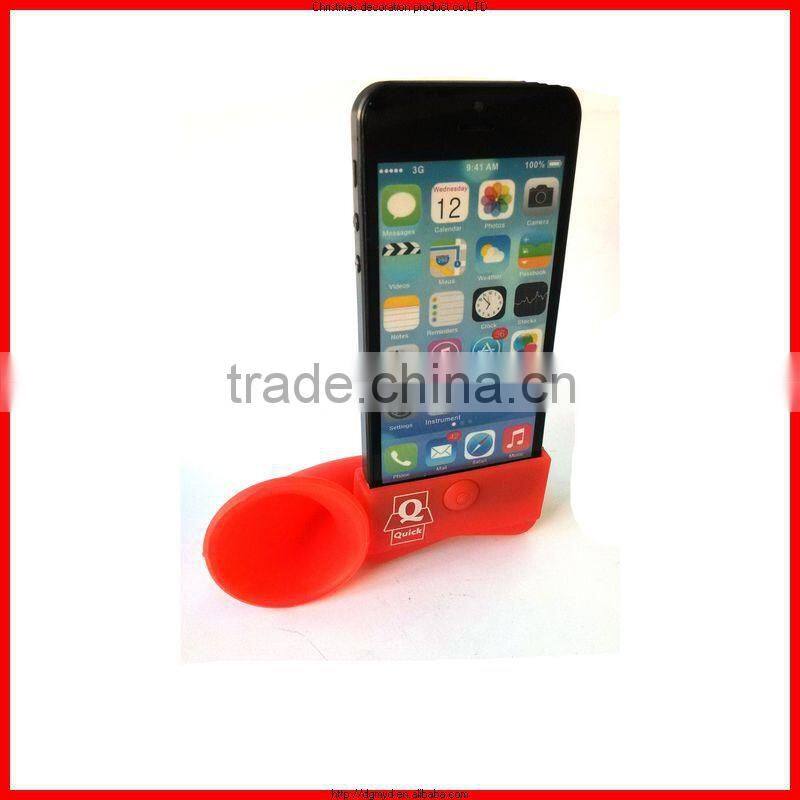 Cute fancy silicone phone speaker,Best external speaker for mobile phone