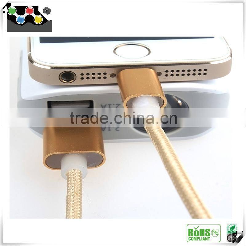 2016 New design phone cable , USB 2 in 1charging cable for iPhone6/6s , Best Price Data Transfer usb cable,Two Sided Usb Cable