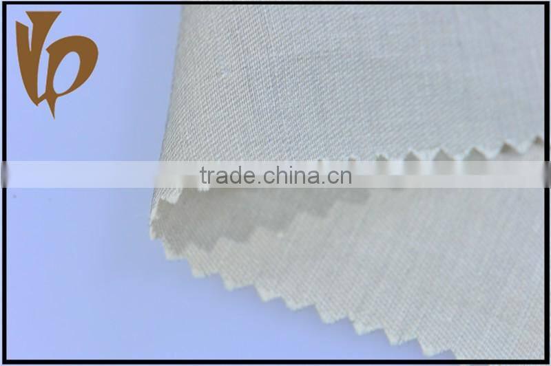 88%linen and 12%tencel interwoven plain dyed fabric for making shirt