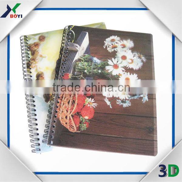 PP/PET Plastic Cover 3D Lenticular Printing Note Book