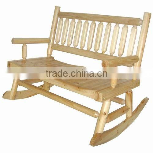 LEAFFY-Patio Furniture - Solid Wood Rocking Chair - YXC6475175
