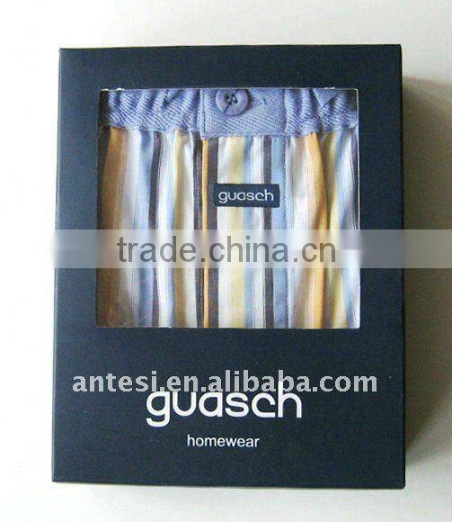 100% cotton men's printed boxers