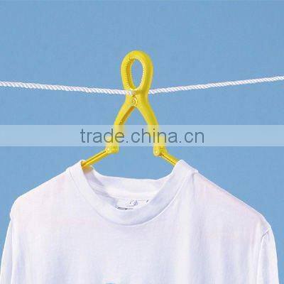 japanese plastic household tool washing detergent ceramic ball clothes door foldable happy yellow hangers 10 pcs set