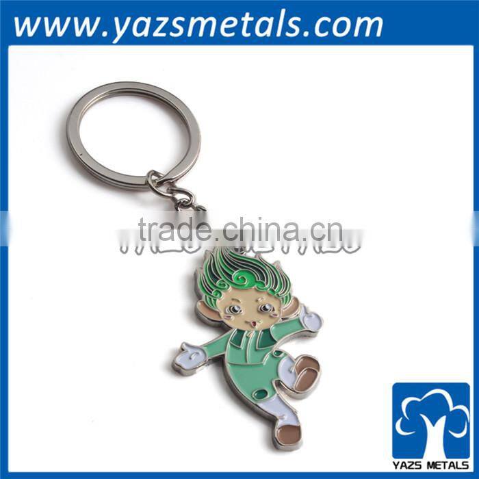 abacus metal 3D gold plating keychain