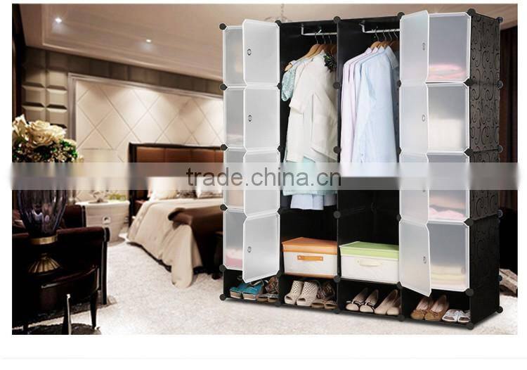 Wholesale Folding Modern bedroom plastic wardrobe box
