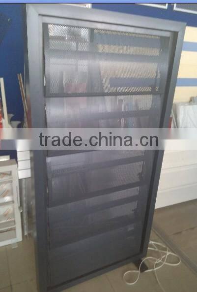 Curved perforated aluminum sun louver/screen (C E)