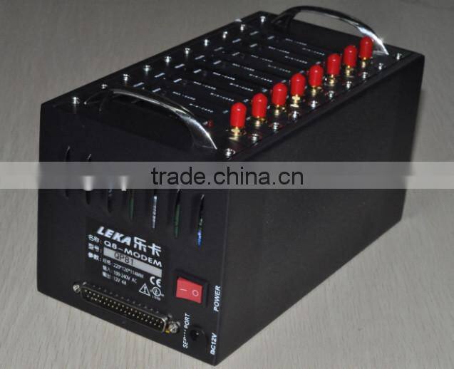 low price 8/16 port gsm modem, 32 port gsm voice modem, GSM gateway price for bulk sms sending -Qida QS80 quad band