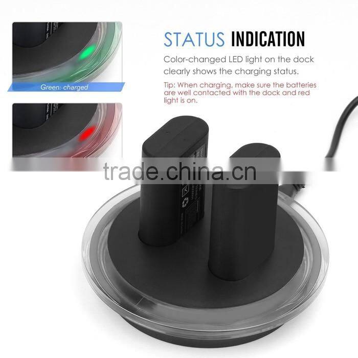 Rechargeable Dual 2800mAh Imitation Battery + Charging Station Dock with Recharger USB Cable Kit for Xbox One Wireless Controlle