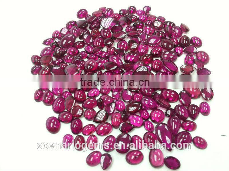 #CEMZ Natural Multi-Shape Cabs Loose Gemstone Rubellite Cabochon