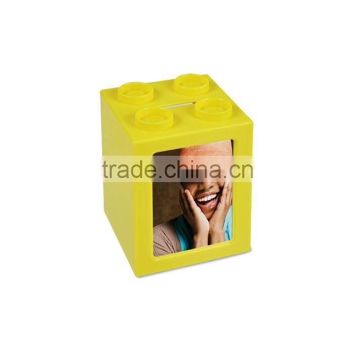 Stack & Show Photo Frame Plastic Piggy Bank