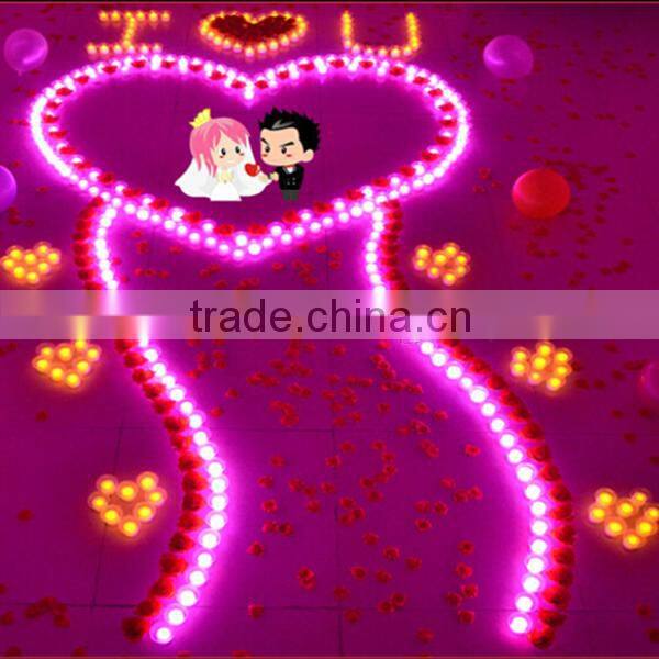 7 Color Battery Operated LED Tealight Candle LED Nightlight for Christmas Decoration