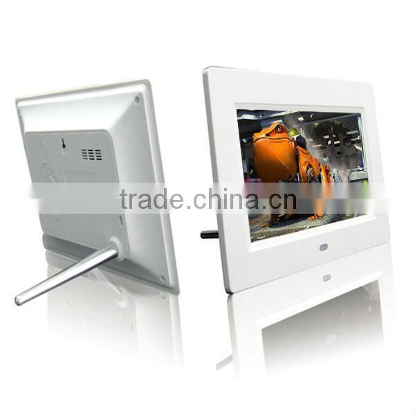 8" digital photo frame with 800x600 full function mp3 movie player photo frame with muti function