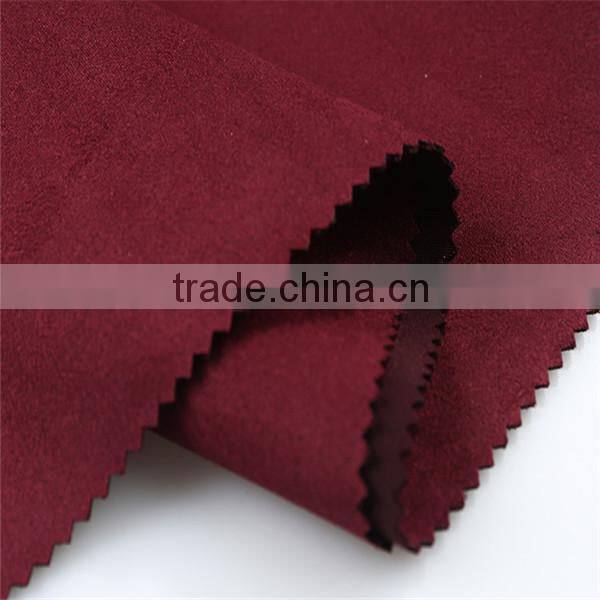Professional knit fabric manufacturer Latest Style Fashion faux suede fabric