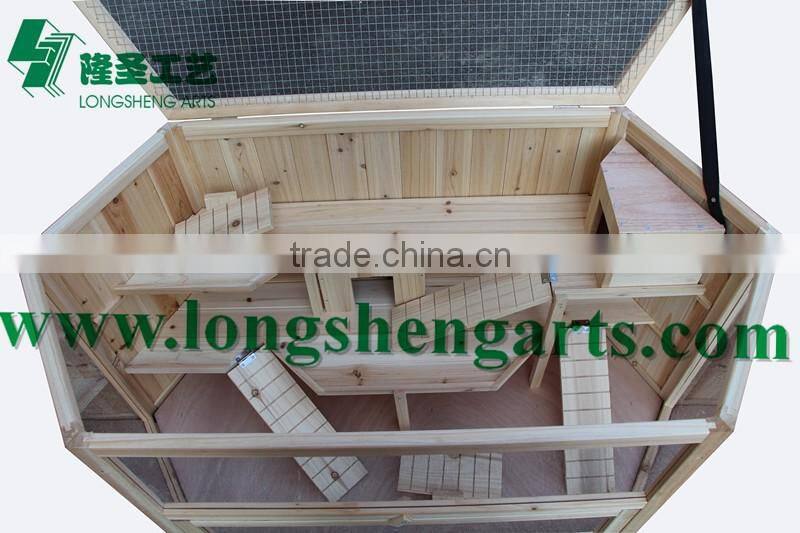 Wooden hamster cage