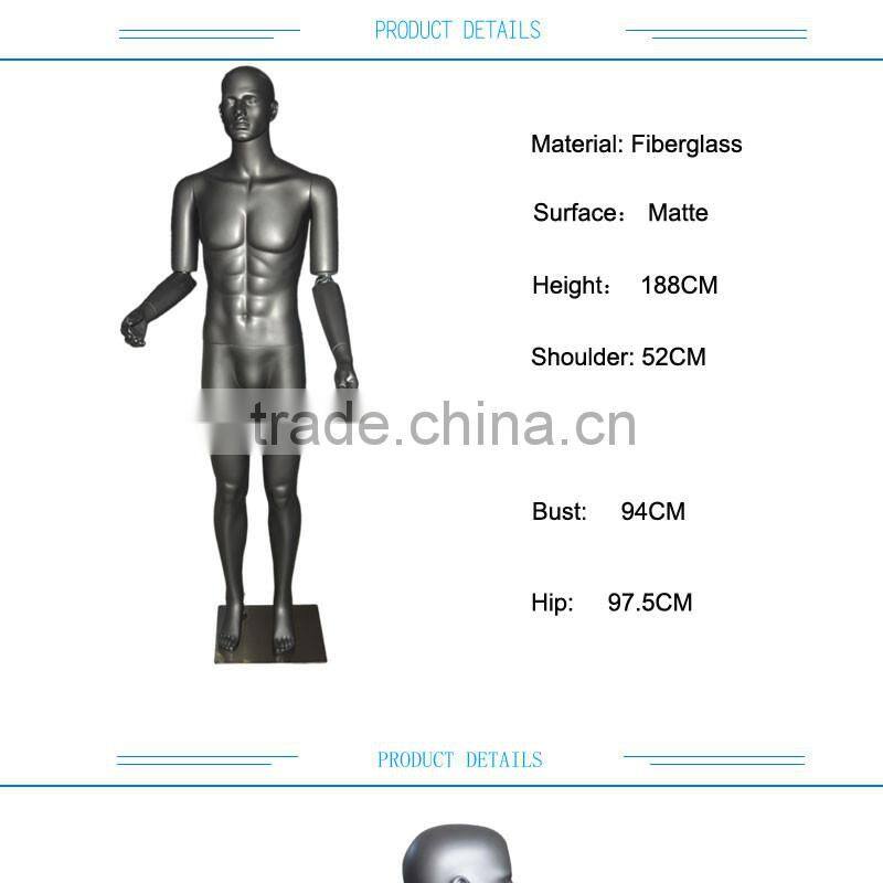 Wholesale fiberglass brand custom gun black chrome hot sex perfect girl mannequins
