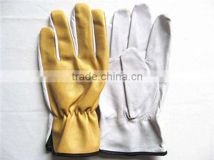 Grain Pigskin Leather High Impact Protective Gloves