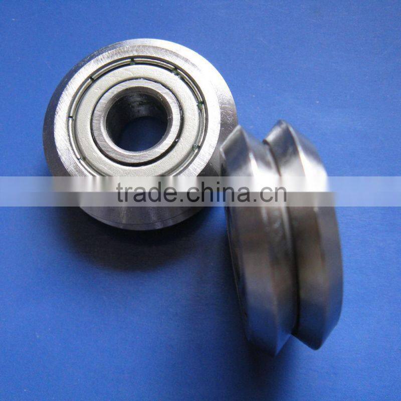 RM2ZZ Stainless Steel Bearings 3/8" V Groove Guide Track Roller Bearings RM2