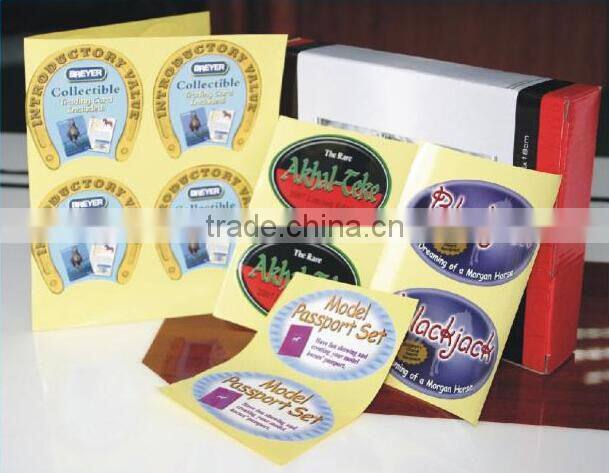 Hot UV stamping letterpress printing label adhesive sticker decorative food labels