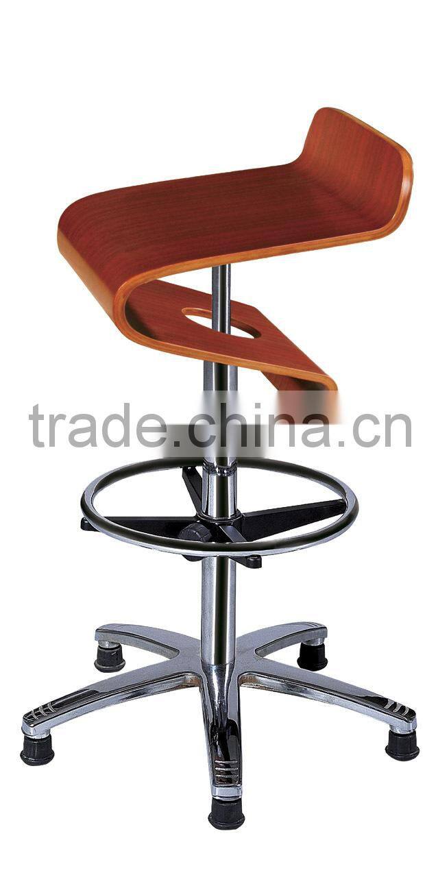 Modern wooden bar stool high chair