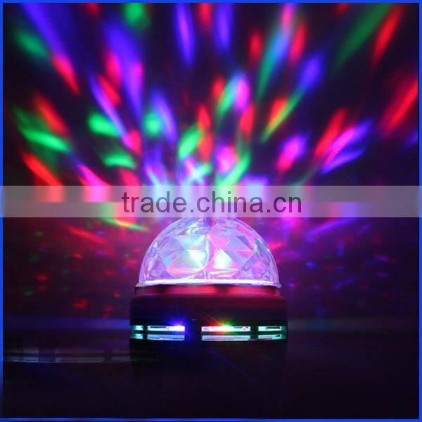 2014 Hot Sale!!! E27 3W LED Full Color Rotating Lamp