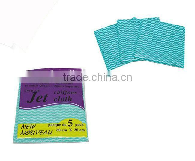 Disposable microfiber nonwoven kitchen cleaning rags