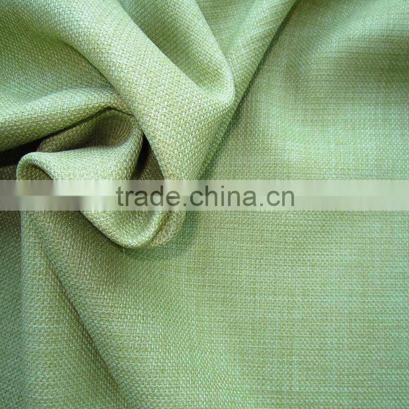 New pattern 100% polyester imitation linen flocked fabric for cushion and sofa