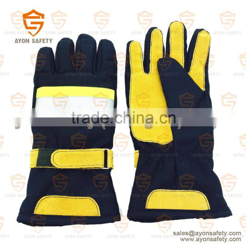 Fireman protective firefighting gloves/ Firefighter gloves/ Water proof gloves EN659