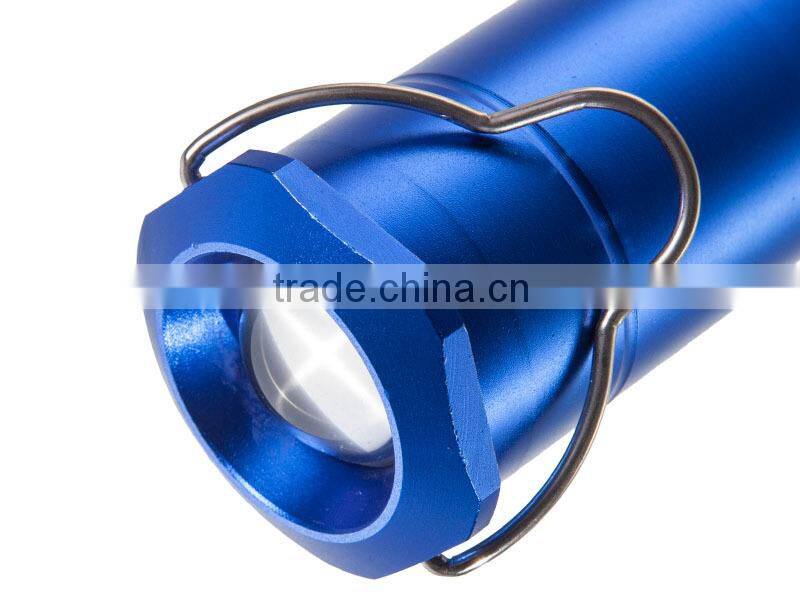 2-in-1 mini led camping lighting flashlight metal lantern light