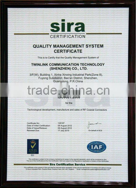 SMA MALE type connectors Right Angle female coaxial connectors for 1/2 cable