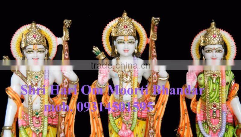 Marble Hindu God Ram family statue