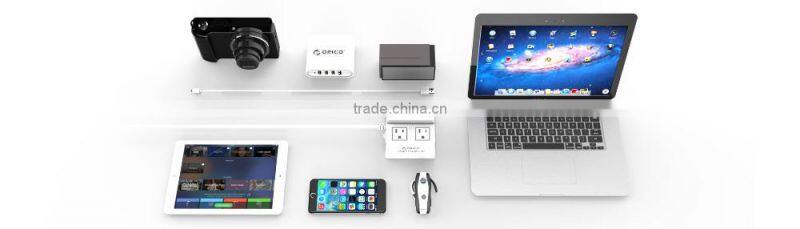 2015 OEM/ORICO Wholesale ORICO ODC-2A5U 2 outlet electrical power strip plus 5 USB HUB surge protector