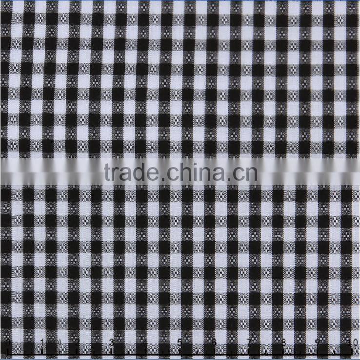 James ready fashion gingham check blue dobby regular soft shirting fabrics