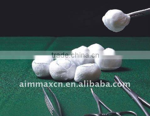 Medical sterile gauze swab cotton ball