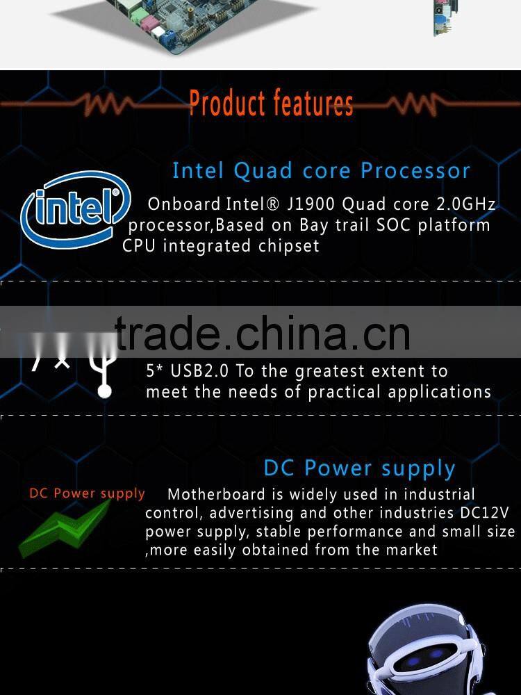 Industrial Network mini PC motherbaord J1900 Industry Computer board with 2*MINI PCIE