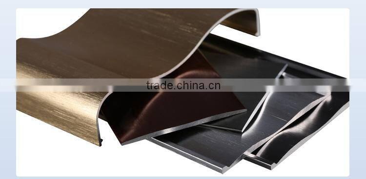 2015 newest products high quality laminate extrusion aluminum furniture profile