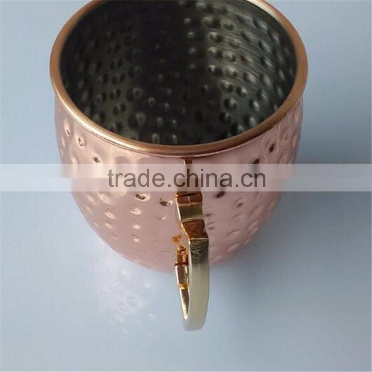 Small order NEW HOT Copper plated Hammered Moscow Mule Copper Mugs