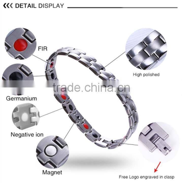 Bio energy power bracelet magnetic ceramic bracelets stock
