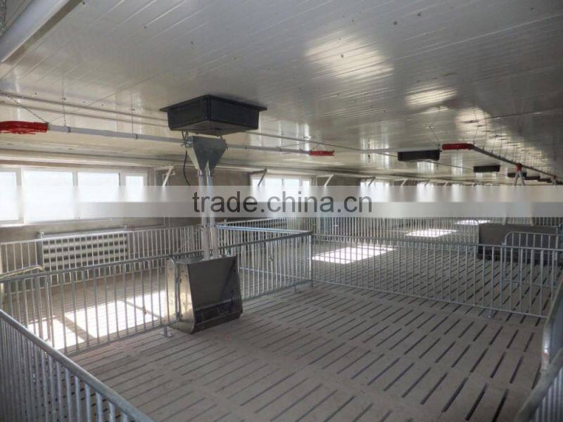 Pig stainless steel double sided, three-head feeder