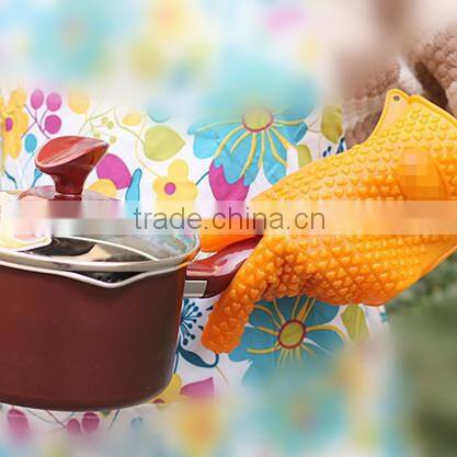 Silicone heat-resistant grilling oven BBQ gloves for cooking / baking