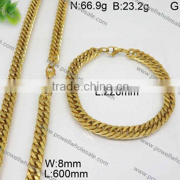 Powell wholesale popular china suppliers 18 carat gold jewelry sets