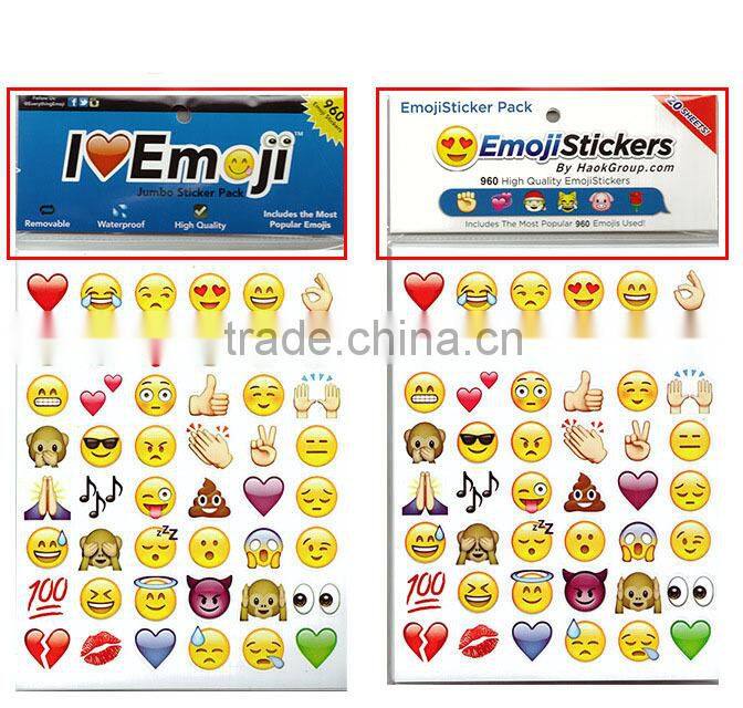 Mixed design DIY kids/baby custom stickers,wall sticker,vinyl stickers, Iphone 6 smile face bubble stickers custom stickers
