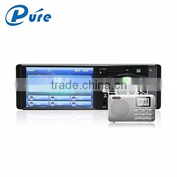 Universal 4 inch hd digital car monitor / one din car lcd monitor with MP5 / MP4 / MP3 / WMA / AM/USB