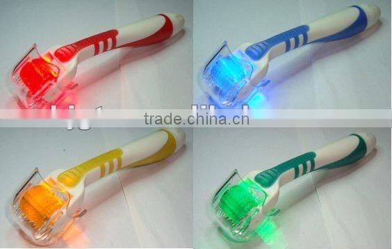 LED Microneedle dermaroller,micro needle dermaroller,skin lifting roller.CE marked