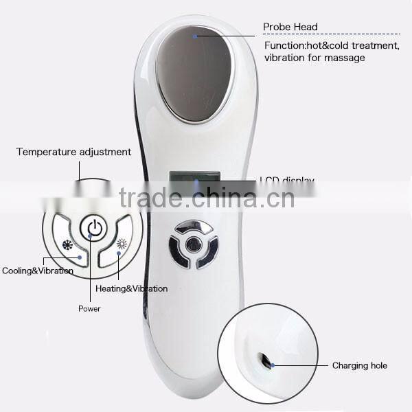 Top skin care products hot and cold beauty device facial massager for lady